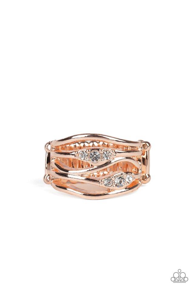 Paparazzi Ring ~ Cash Dash - Rose Gold