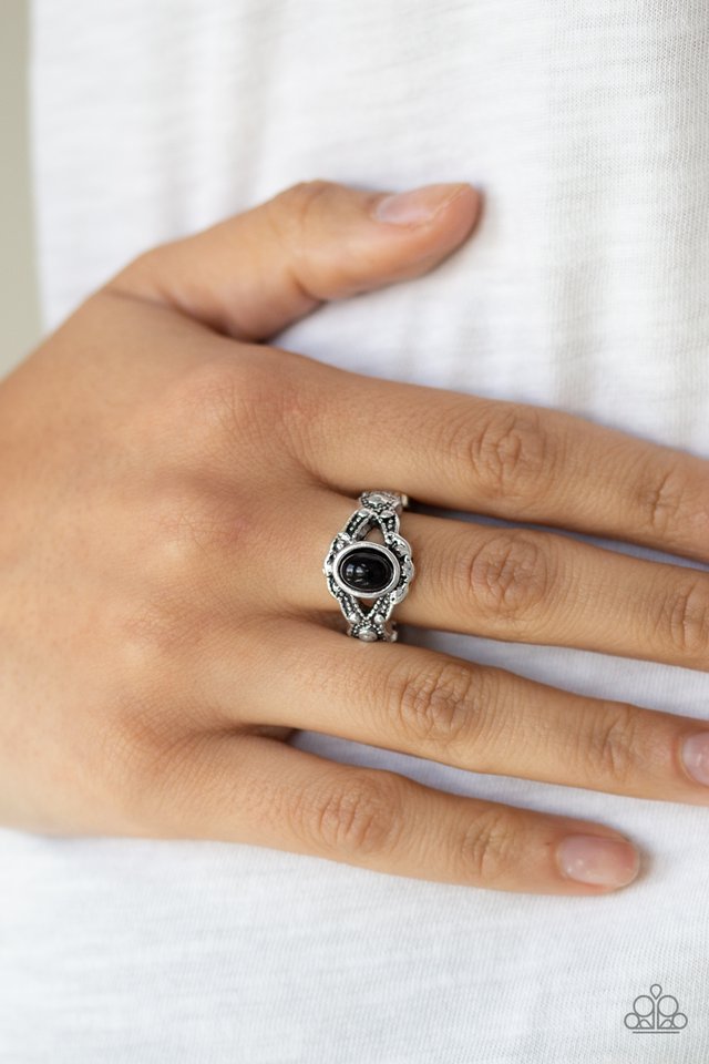 Definitely DOT! - Black - Paparazzi Ring Image