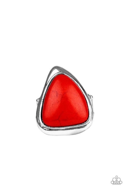 Stone Scene - Red - Paparazzi Ring Image