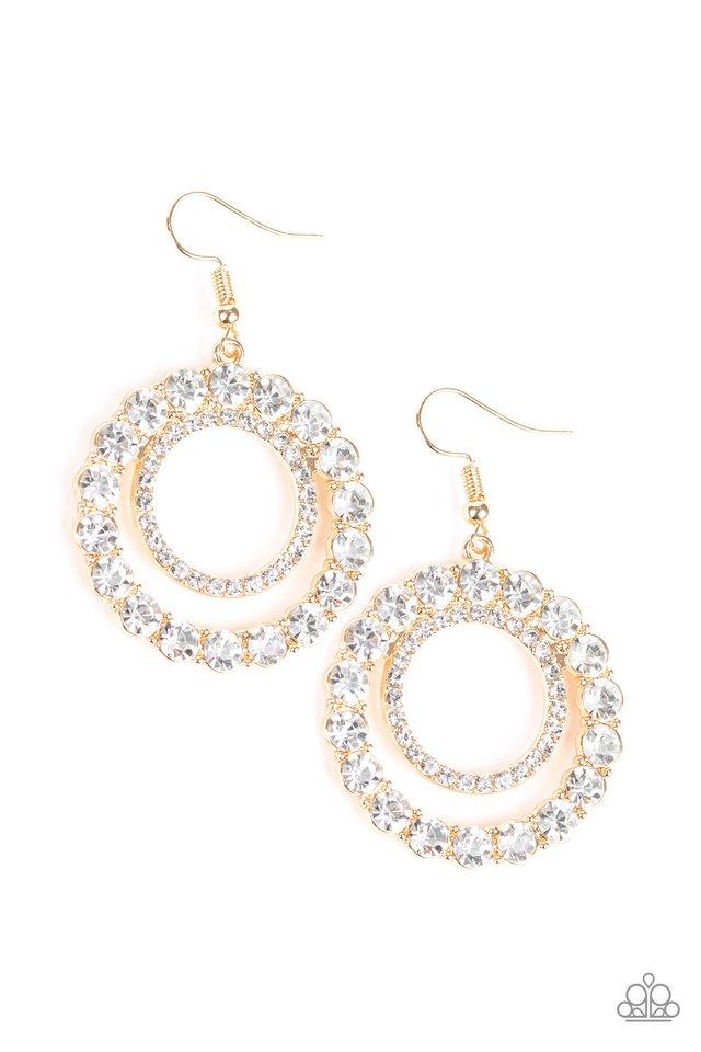 Paparazzi Earring ~ Spotlight Shout Out - Gold