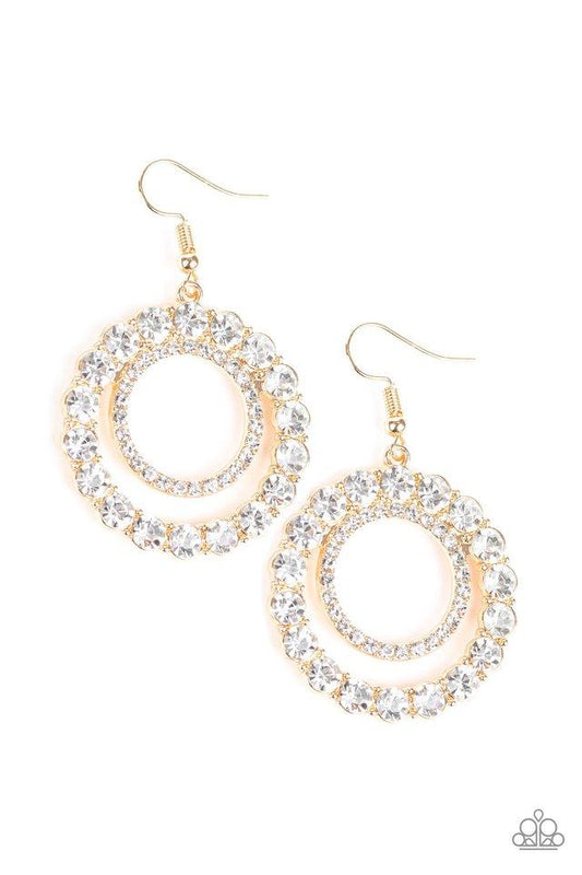 Paparazzi Earring ~ Spotlight Shout Out - Gold