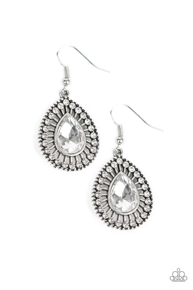 Paparazzi Earring ~ Limo Service - White