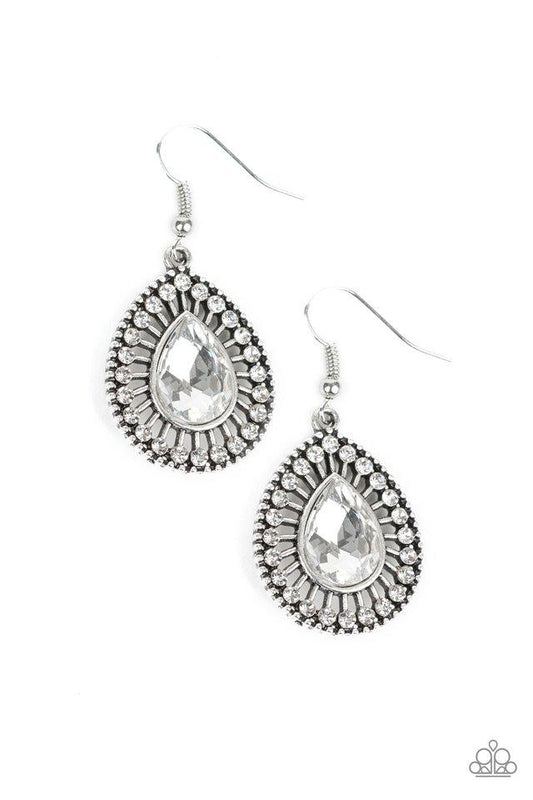 Paparazzi Earring ~ Limo Service - White