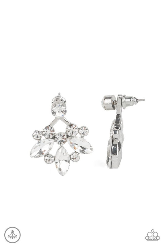 Crystal Constellations - White - Paparazzi Earring Image
