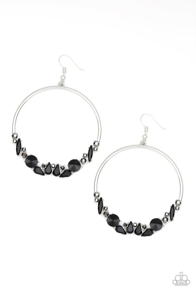 Business Casual - Black - Paparazzi Earring Image