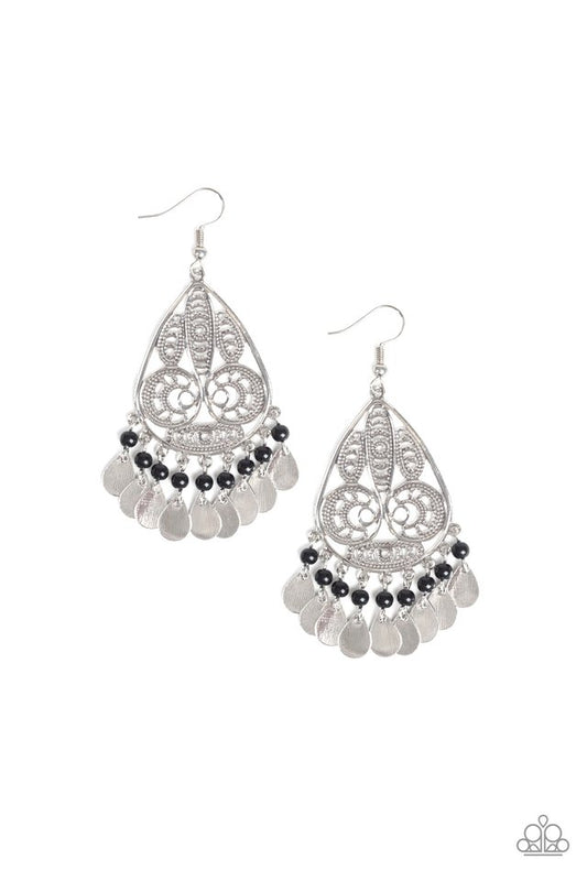 Mermaid Mojito - Black - Paparazzi Earring Image