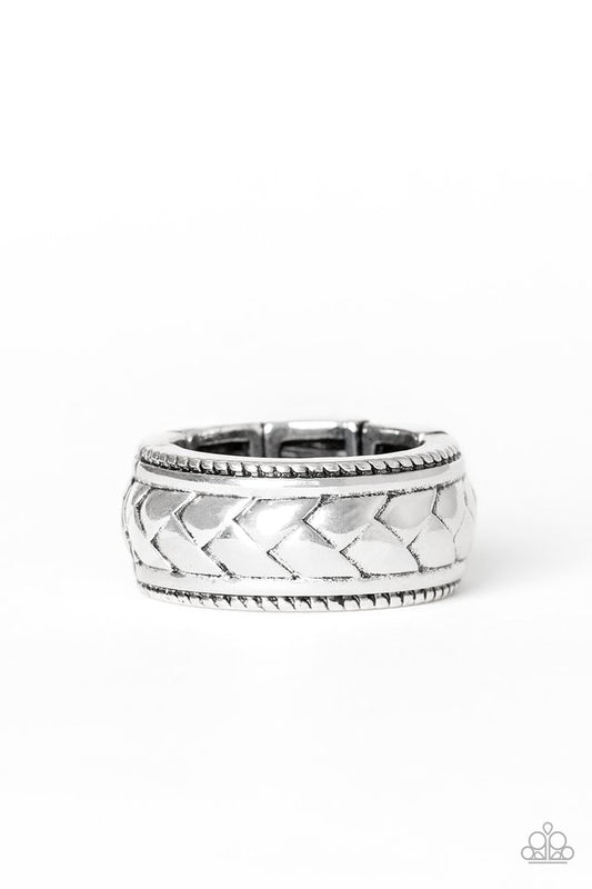Field Artillery - Silver - Paparazzi Ring Image