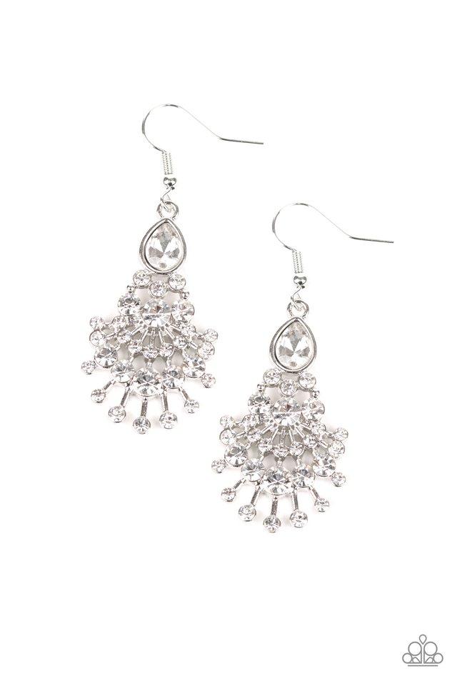 Paparazzi Earring ~ Wheres The Limo? - White