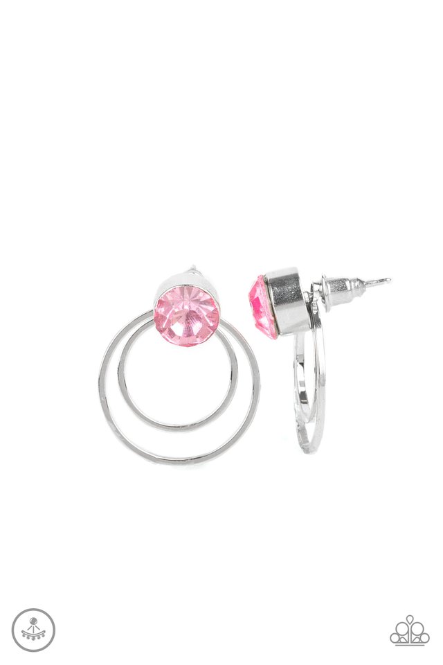 Word Gets Around - Pink - Paparazzi Earring Image