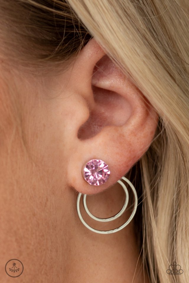 Word Gets Around - Pink - Paparazzi Earring Image