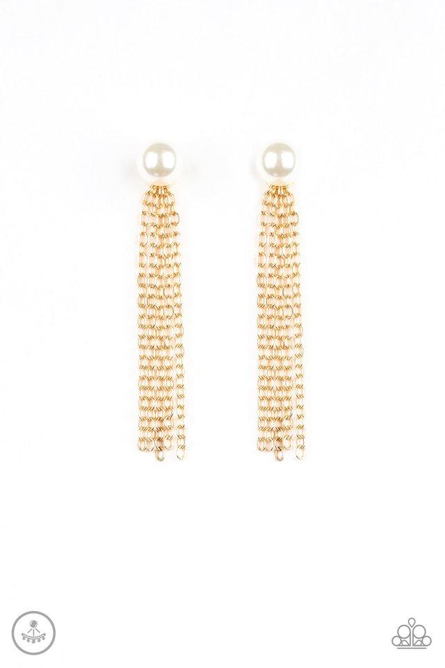 Paparazzi Earring ~ Rebel Refinement - Gold