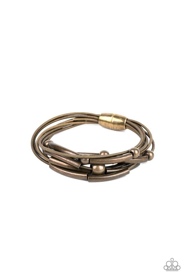 Paparazzi Bracelet ~ Basic Magnetics - Brass