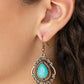 Southern Fairytale - Copper - Paparazzi Earring Image
