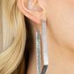 Way Over The Edge - Silver - Paparazzi Earring Image