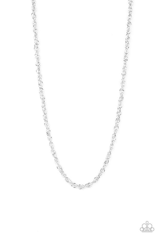 Lightweight Division - Silver - Paparazzi Necklace Image