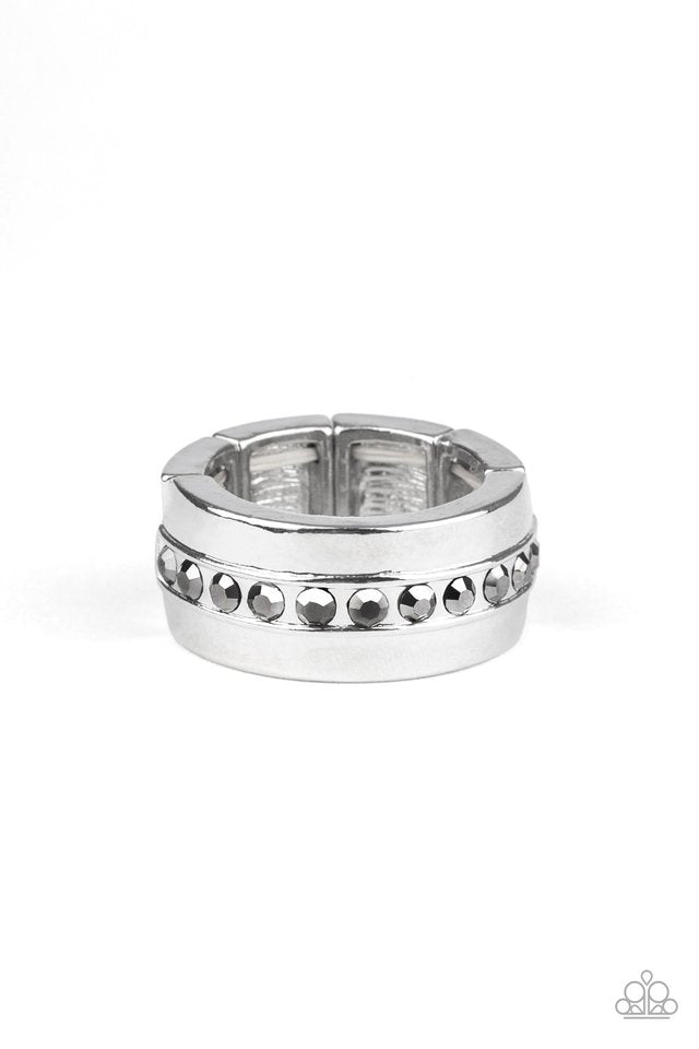 Reigning Champ - Silver - Paparazzi Ring Image