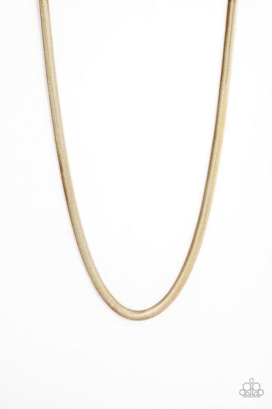 Paparazzi Necklace ~ Kingpin - Gold