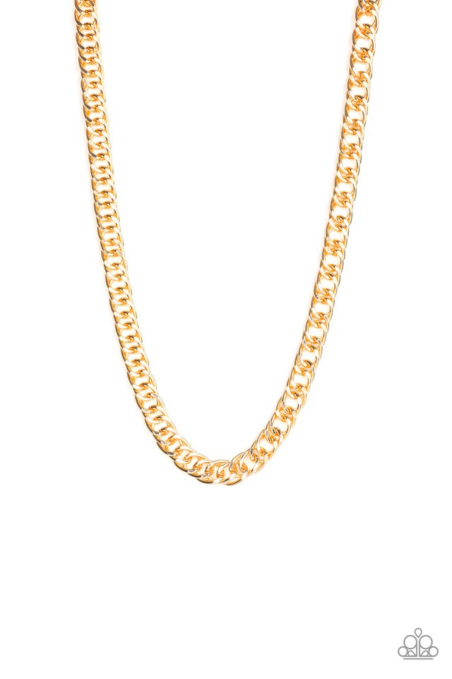 Omega - Gold - Paparazzi Necklace Image