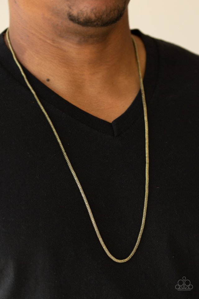 Underground - Brass - Paparazzi Necklace Image