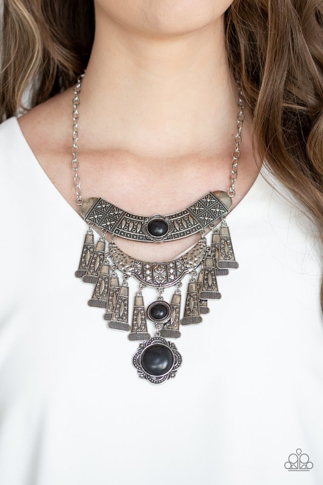 Sahara Royal - Black - Paparazzi Necklace Image
