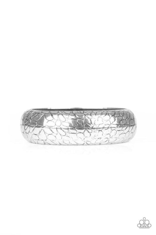 Paparazzi Bracelet ~ Tread Lightly - Silver