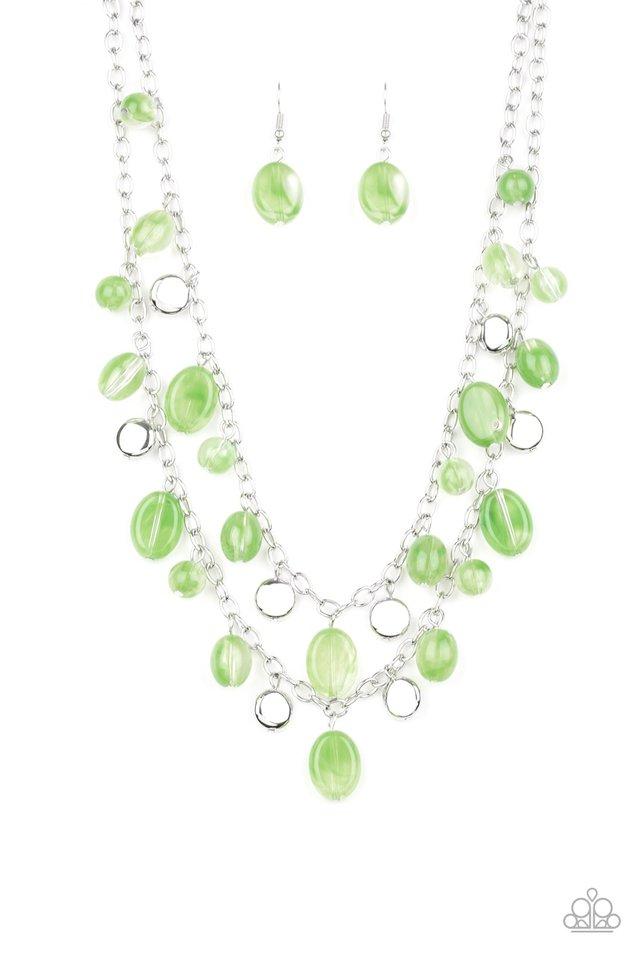 Paparazzi Necklace ~ Rainbow Shine - Green