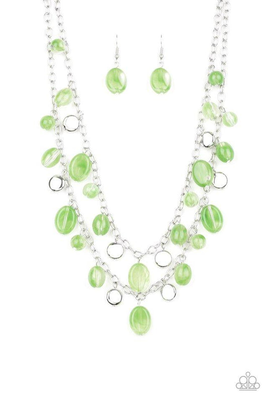 Paparazzi Necklace ~ Rainbow Shine - Green