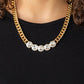 Rhinestone Renegade - Gold - Paparazzi Necklace Image