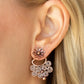 Garden Spindrift - Copper - Paparazzi Earring Image
