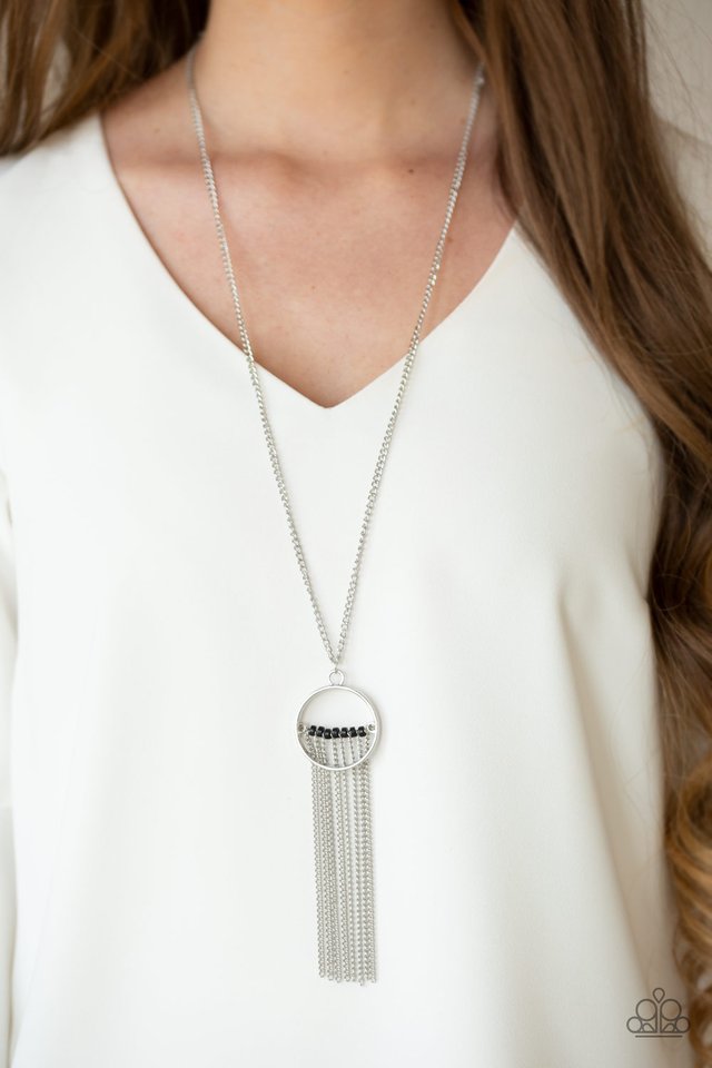 Terra Tassel - Black - Paparazzi Necklace Image