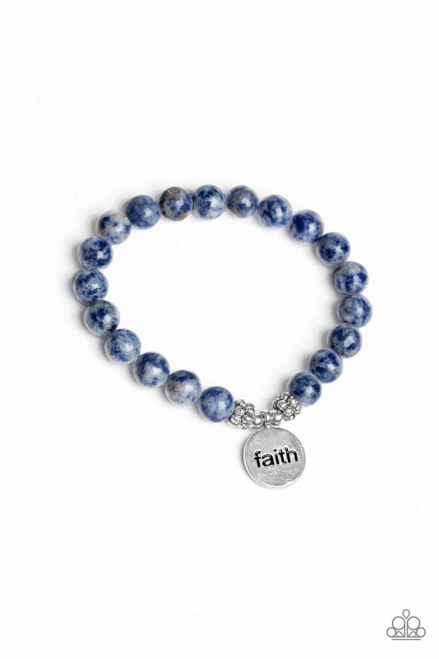 Paparazzi Bracelet ~ FAITH It, Till You Make It - Blue