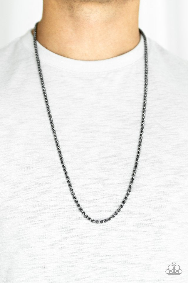 Jump Street - Black - Paparazzi Necklace Image