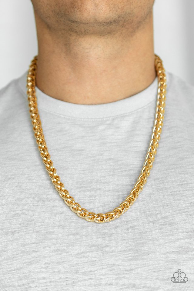 Big Talker - Gold - Paparazzi Necklace Image