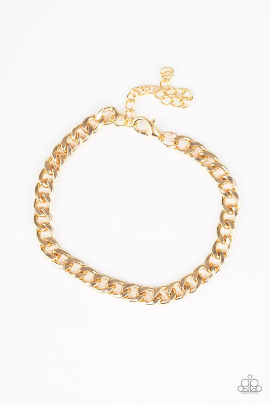 Halftime - Gold - Paparazzi Bracelet Image