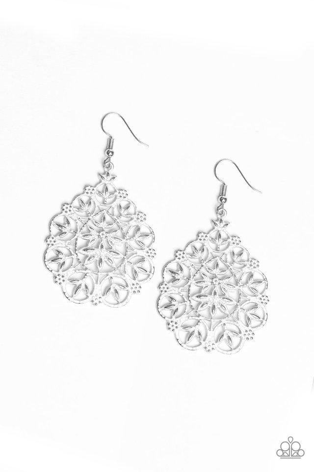 Paparazzi Earring ~ Garden Party Princess - White