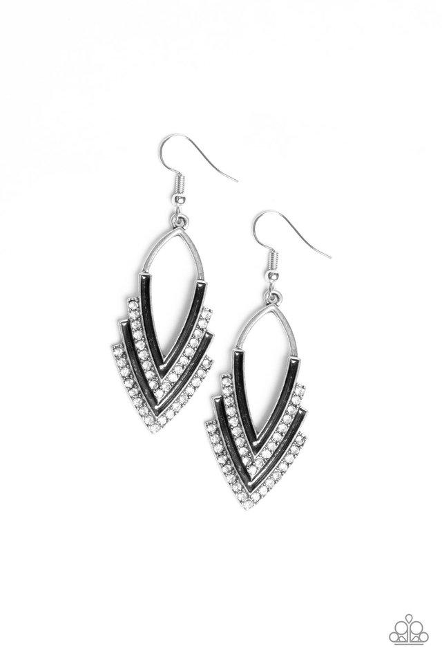 Paparazzi Earring ~ Tour de Force - White