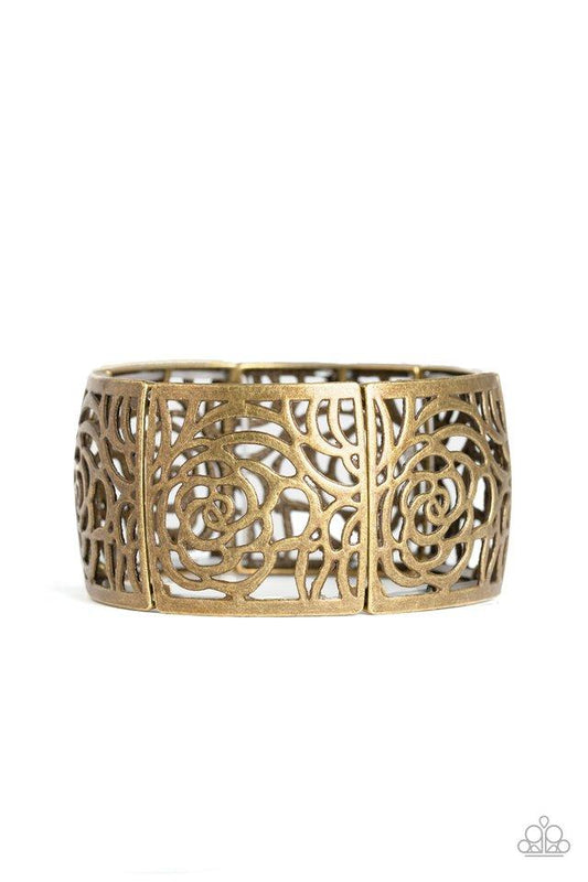 Paparazzi Bracelet ~ Victorian Variety - Brass