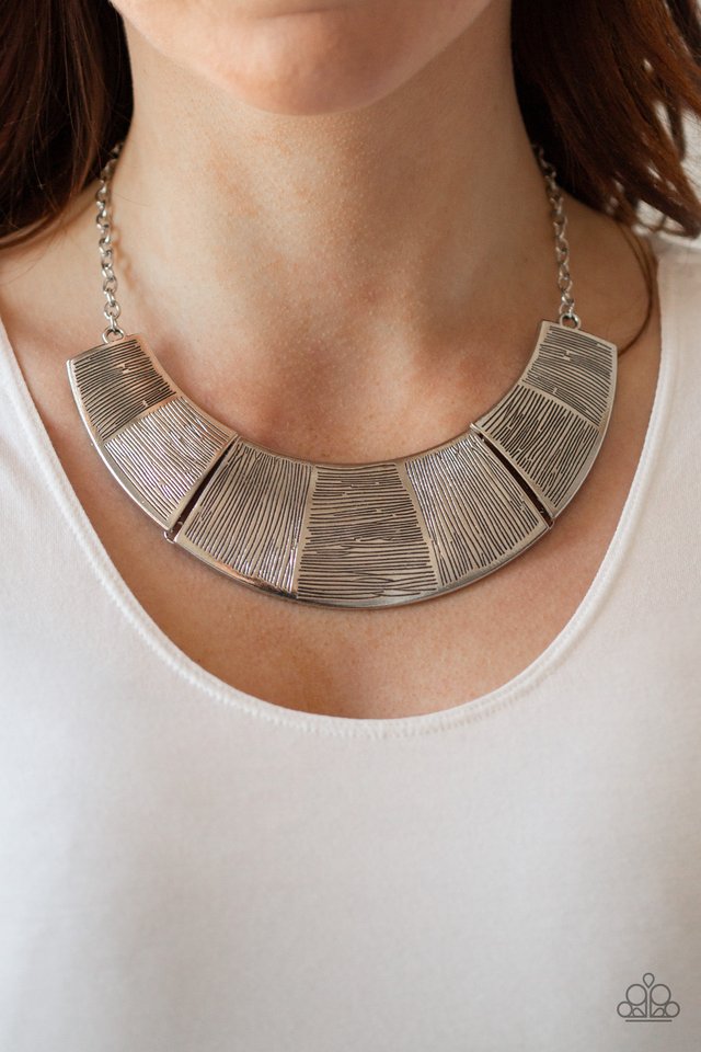 More Roar - Silver - Paparazzi Necklace Image