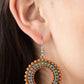 Rural Ripple - Orange - Paparazzi Earring Image