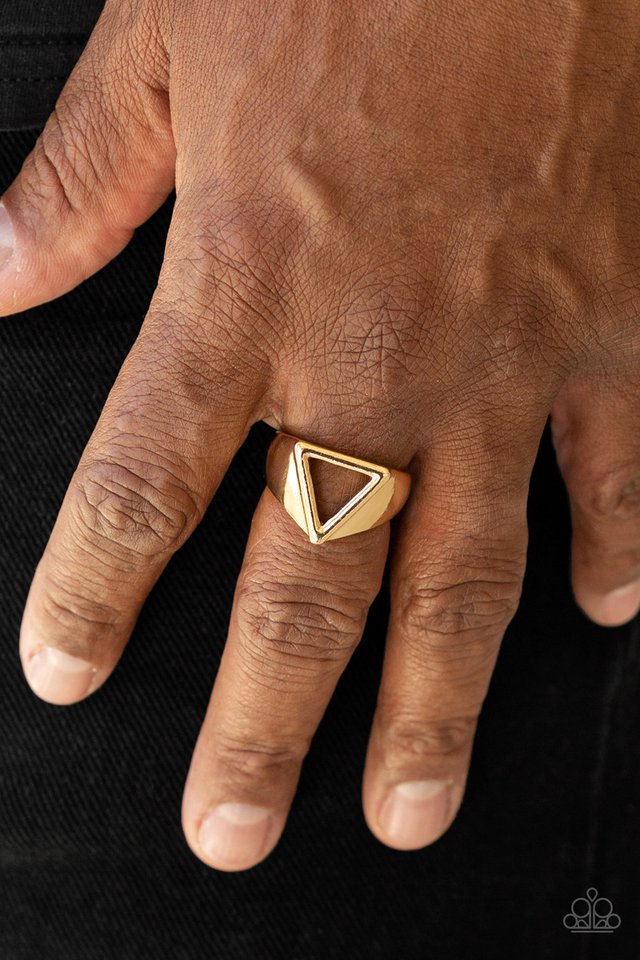 Trident - Gold - Paparazzi Ring Image