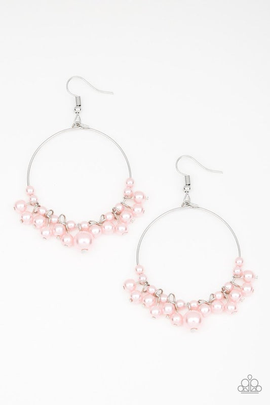 The PEARL-fectionist - Pink - Paparazzi Earring Image