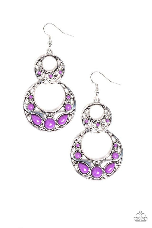 Paparazzi Earring ~ West Coast Whimsical - Purple