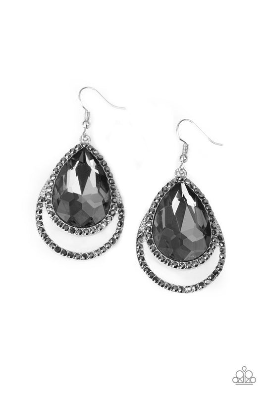 Famous - Silver - Paparazzi Earring Image