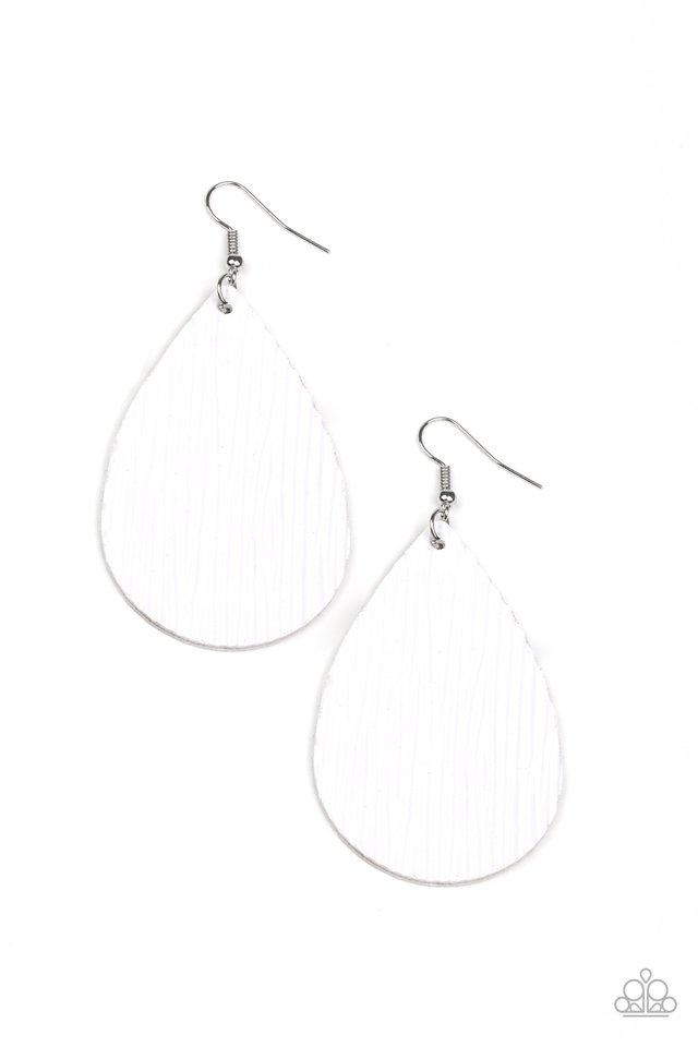 Paparazzi Earring ~ Natural Resource - White