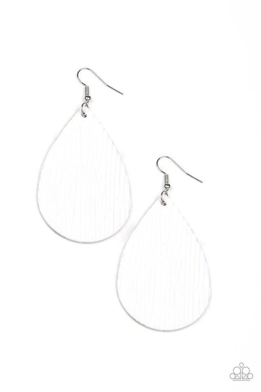 Paparazzi Earring ~ Natural Resource - White
