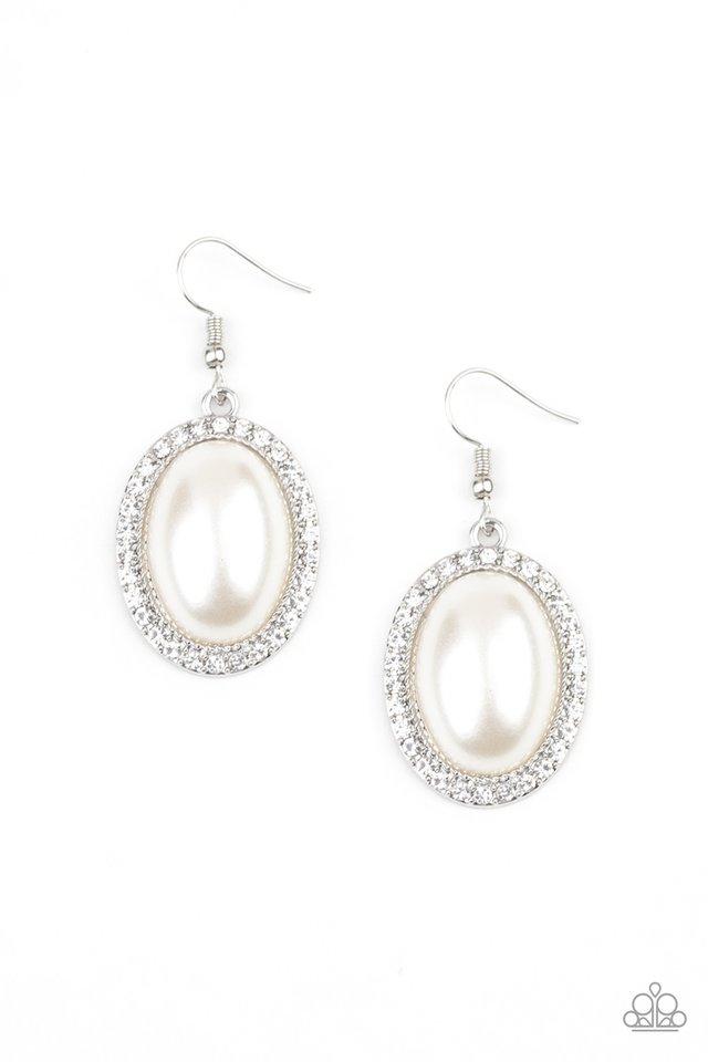 Paparazzi Earring ~ Celebrity Crush - White