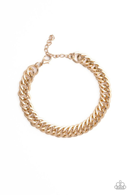 On The Ropes - Gold - Paparazzi Bracelet Image