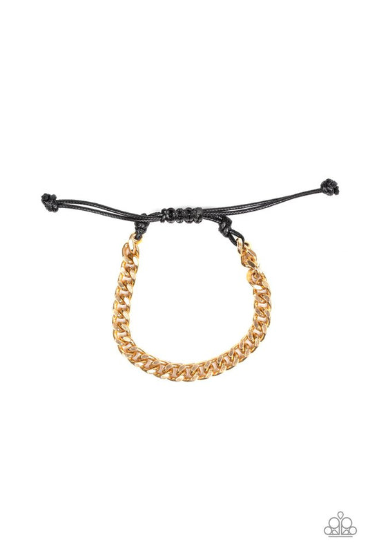 Rulebreaker - Gold - Paparazzi Bracelet Image
