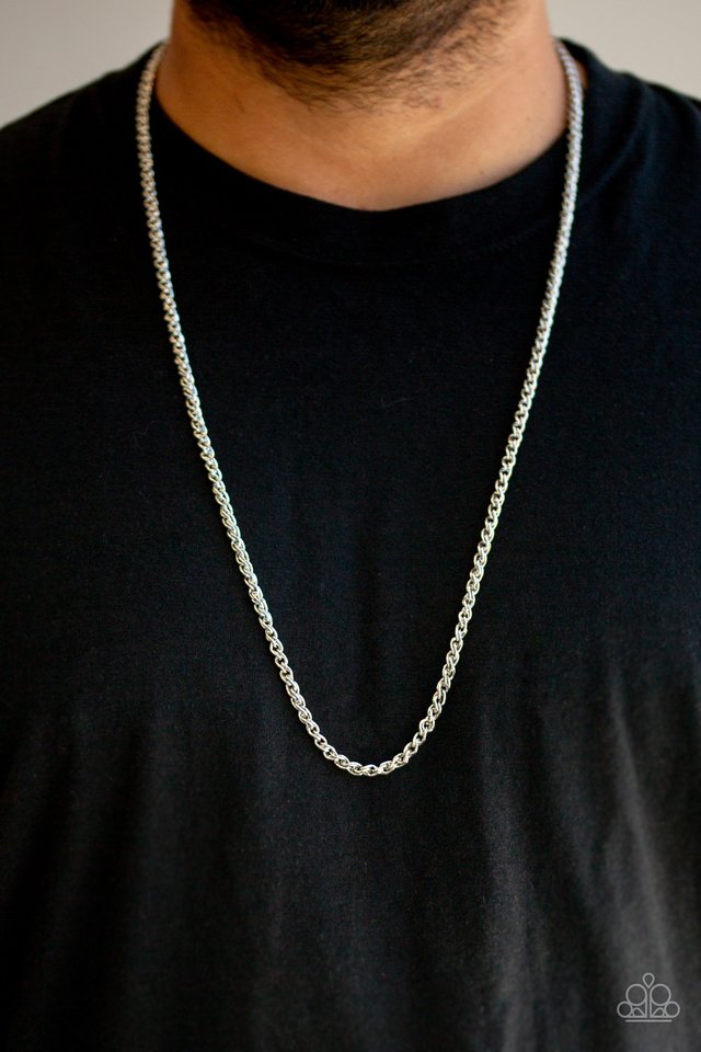 Jump Street - Silver - Paparazzi Necklace Image