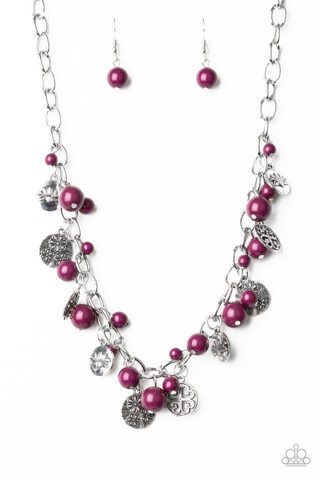 Paparazzi Necklace ~ Guru Garden - Purple